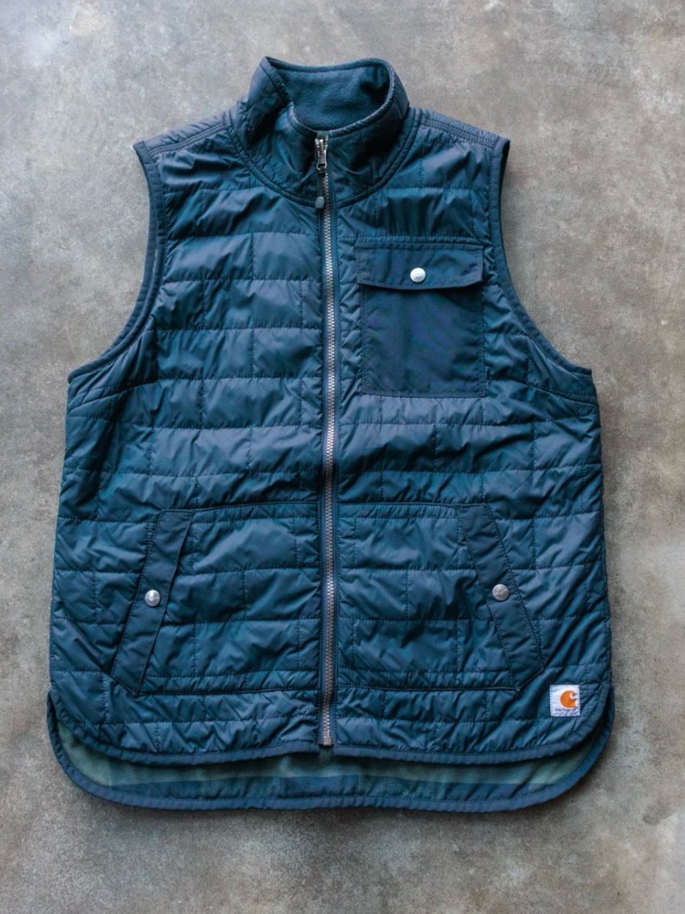 Vintage Carhartt Quilted Navy Insulated Women’s Vest